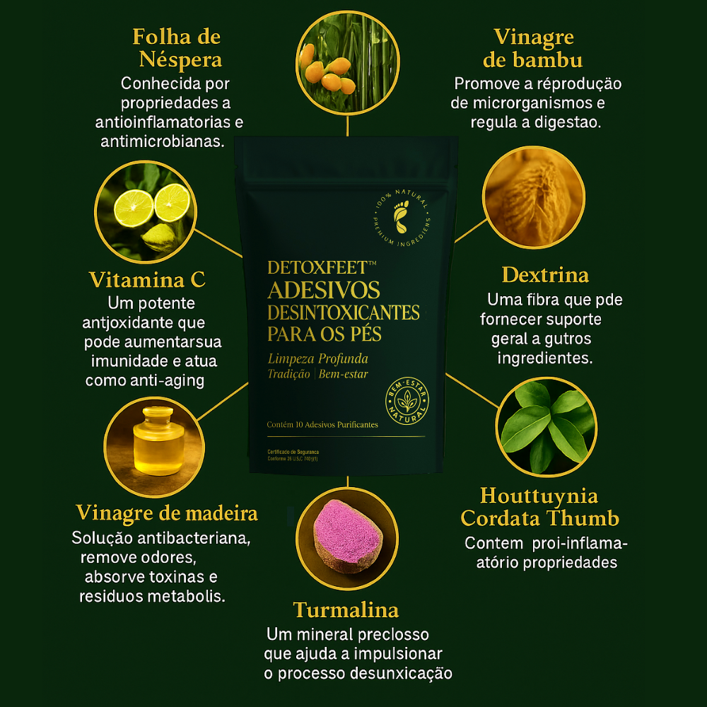 DETOXFEET™ – DESINTOXICA, DESCANSA E RENOVA DURANTE A NOITE