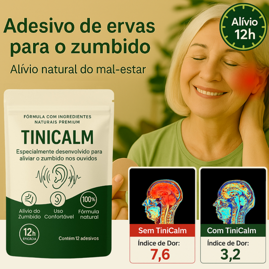 TINICALM™ – ADESIVOS NATURAIS PARA ALÍVIO DO ZUMBIDO E BEM-ESTAR AUDITIVO